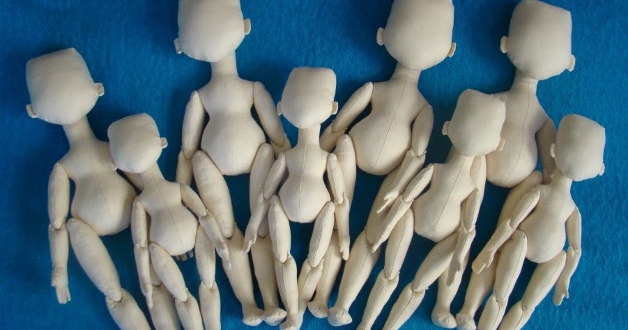 Куклы текстильные шарнирные: Блог о текстильных шарнирных куклах ручной работы: Выкройка текстильной шарнирной куклы