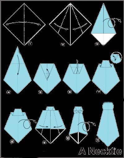 Бабочка оригами галстук: Модульная схема оригами Галстук-бабочка из бумаги |