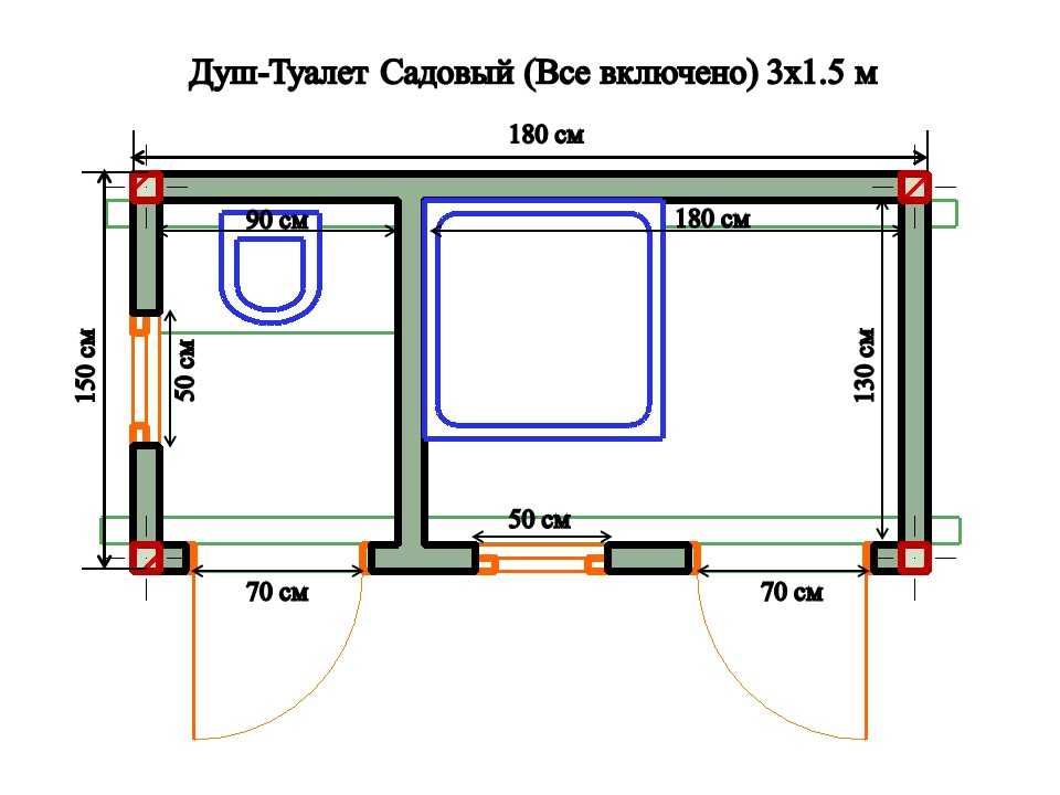 Проект дачного туалета своими руками чертежи: Дачный туалет своими руками: 48 чертежей + фото