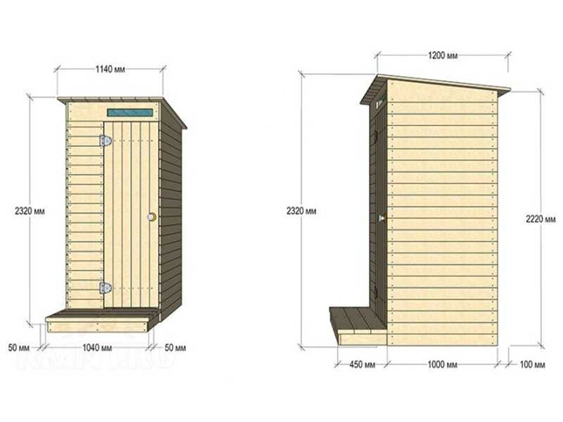 Проект дачного туалета своими руками чертежи: Дачный туалет своими руками: 48 чертежей + фото