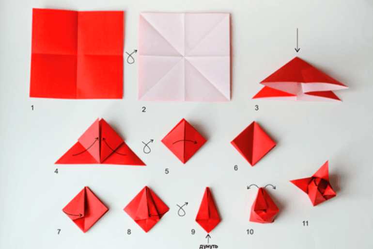 Цветок оригами из бумаги своими руками пошаговое фото: Красивый цветок оригами | МОРЕ творческих идей для детей