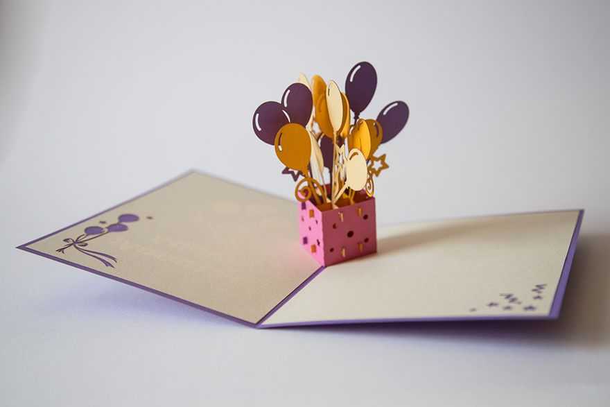Открытки с днем рождения женщине своими руками из бумаги и картона: Открытка с Днем рождения своими руками