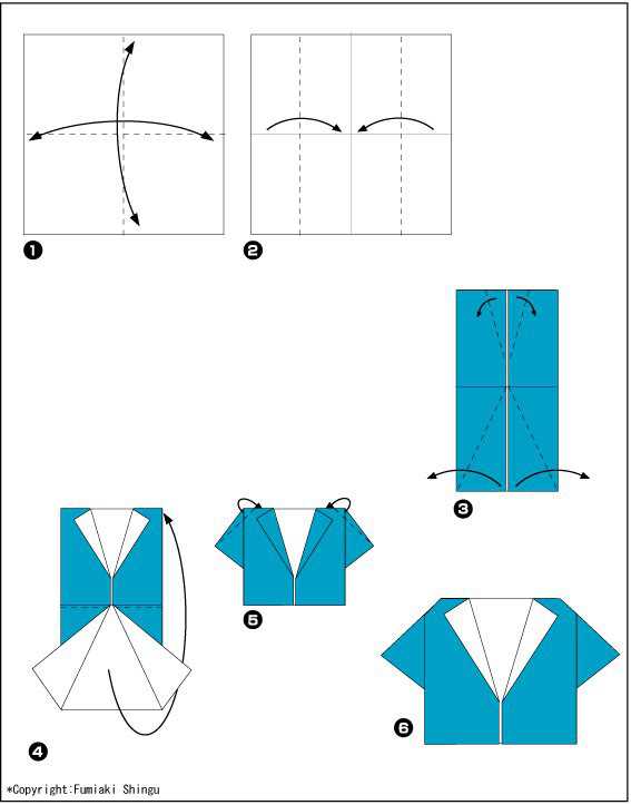 Как сделать из бумаги рубашку: Самый простой вариант сделать рубашку-оригами