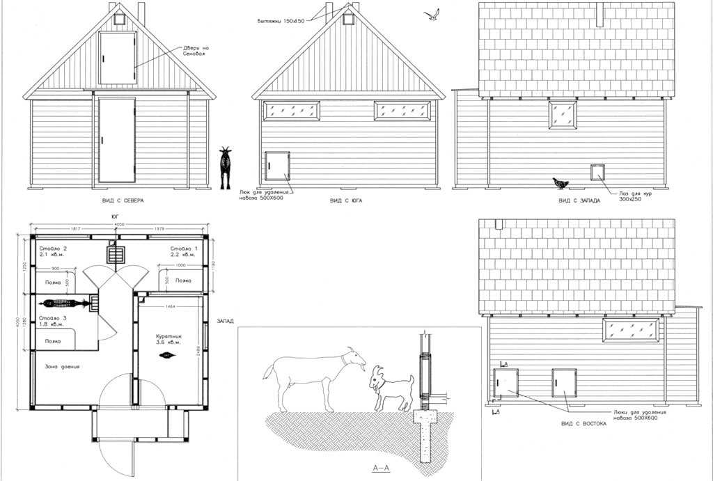 Сарай для животных своими руками фото: Сарай для скота своими руками