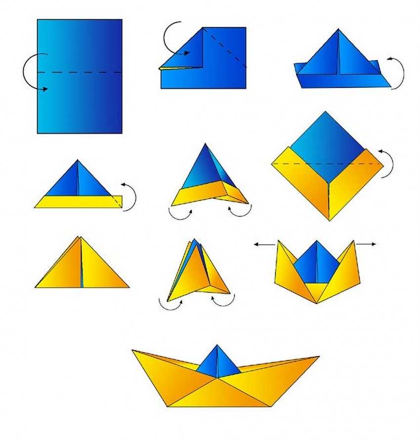 Поделка из листа а4: Оригами из А4 - схемы без ножниц и клея