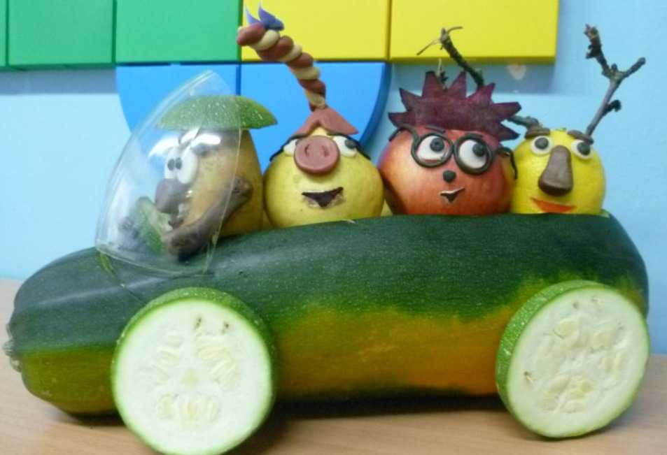 Поделки из фруктов и овощей своими руками для детского сада фото: Поделки из овощей и фруктов (160 фото)
