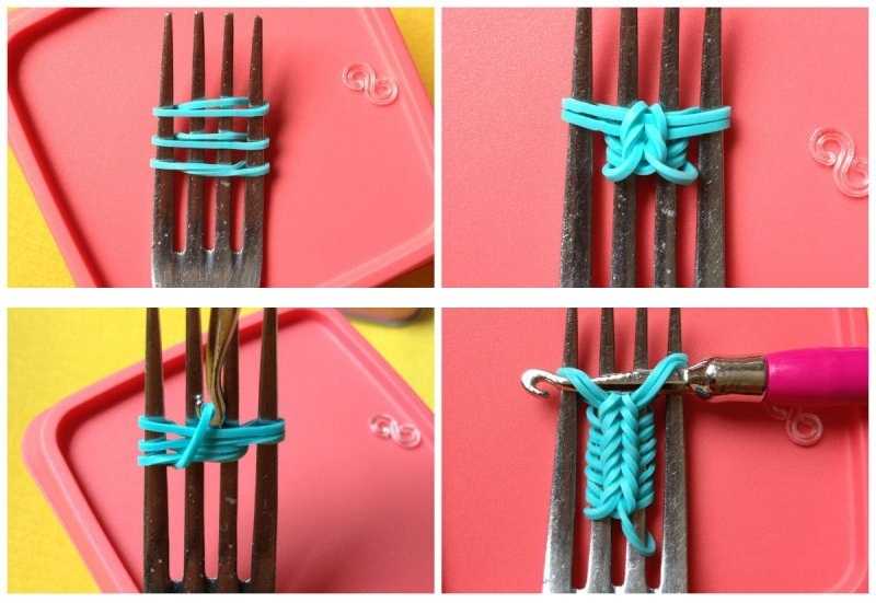 Як плести браслет з резинок: Схемы плетения браслетов из резинок своими руками с фото