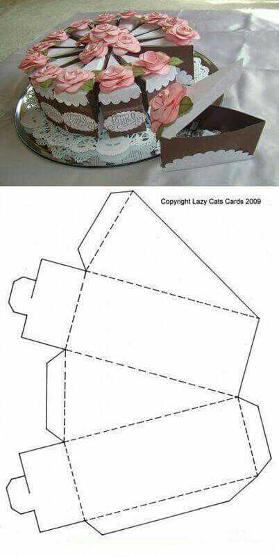 Шаблон для картонного торта: Шаблон торта из бумаги на 12 кусочков скачать бесплатно