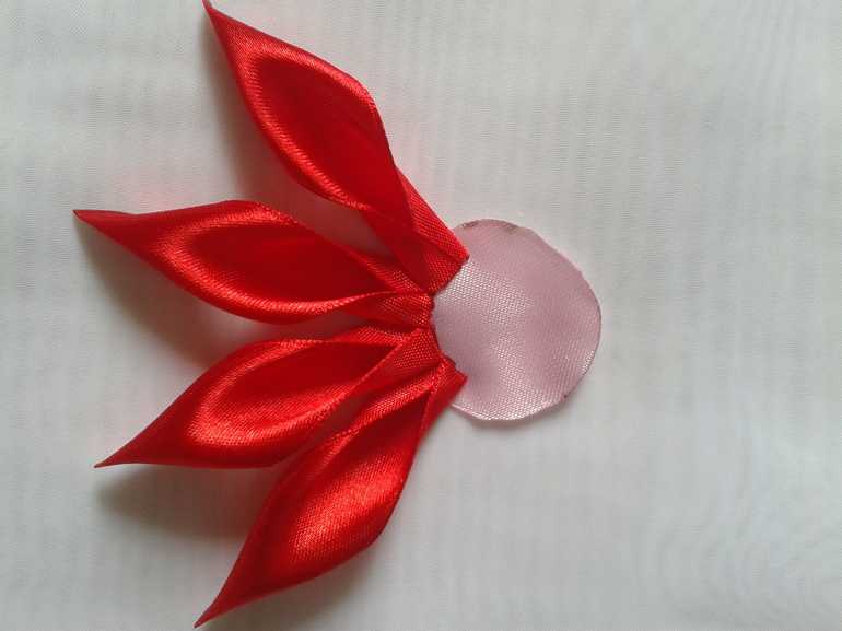 Цветок канзаши из ленты 1 см: Большие цветы из ленты 1см и 2.5см/Satin Ribbon Flower/Tutorial/D.I.Y - YouTube