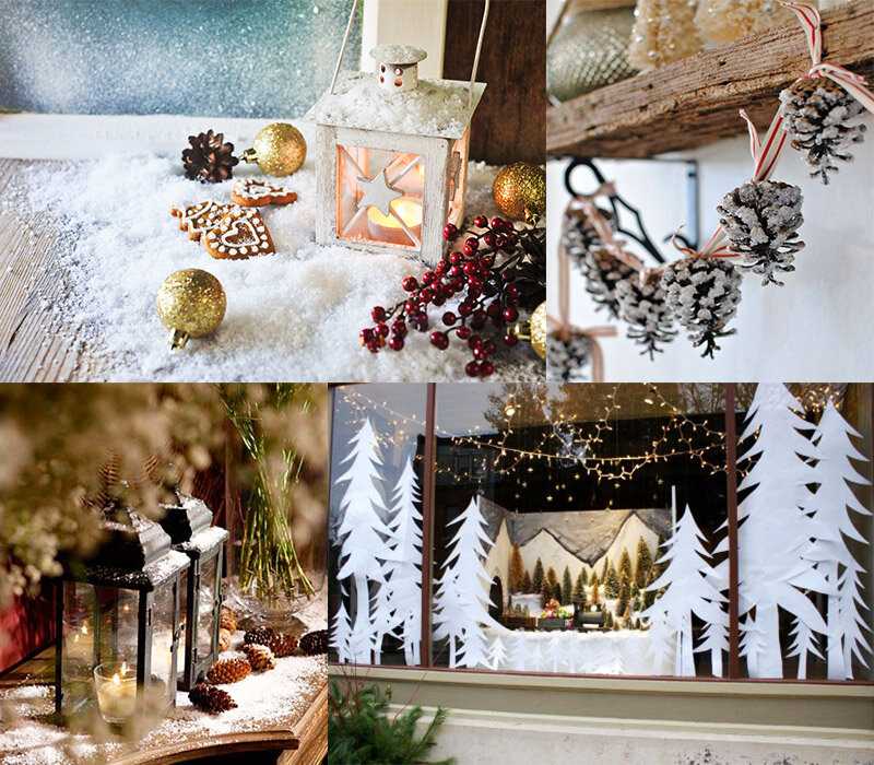 Украшения дома на новый год своими руками: на окна, двери, елку, украшение новогоднего стола и другое