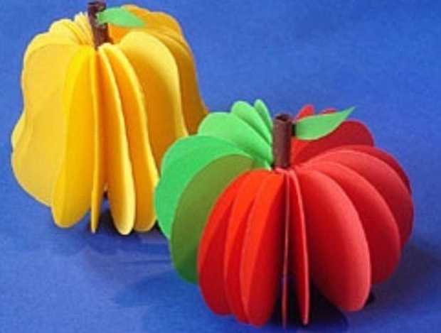 Овощи из бумаги объемные: Объемные поделки из бумаги. Шаблоны фруктов для объемной аппликации
