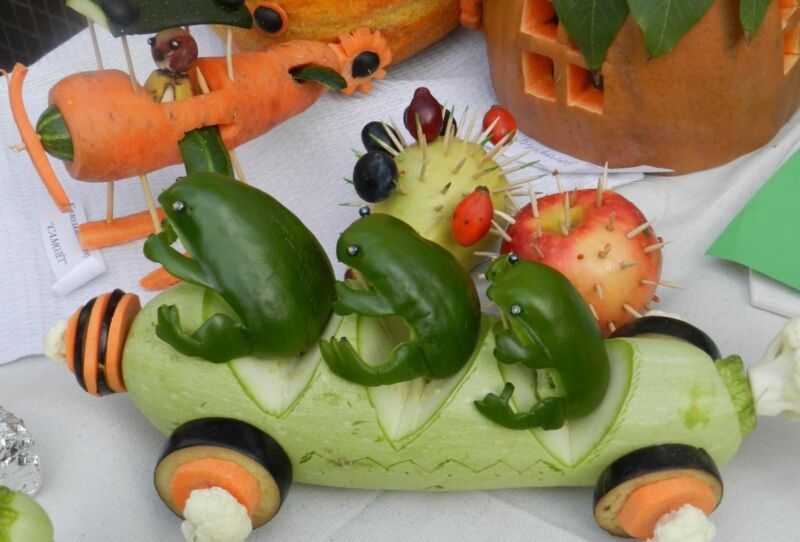 Поделки из фруктов и овощей своими руками для детского сада фото: Поделки из овощей и фруктов (160 фото)