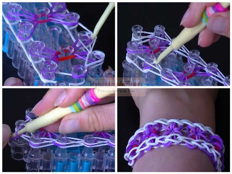 Плетение резинок с помощью станка: Плетение резинок на станке для начинающих. Фото и видео