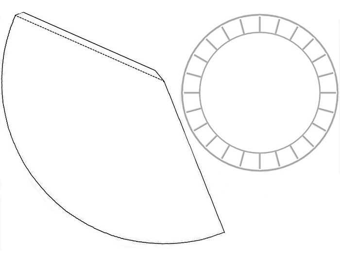 Как из бумаги сделать полукруг: Как сделать объемный круг из бумаги