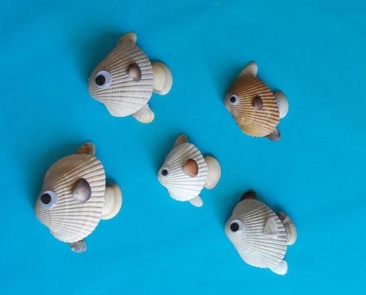 Рыбки из ракушек: Идеи на тему «Из ракушек и рыб костей» (10+)