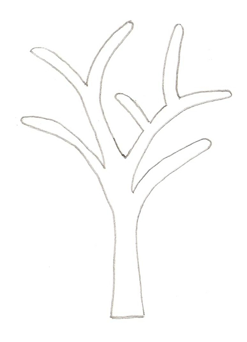 Ствол дерева рисунок для аппликации: Шаблон дерева для вырезания, трафареты деревьев для аппликации