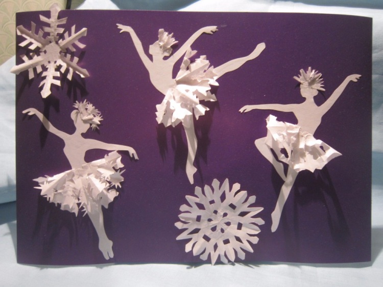 Балерины из снежинок: Снежинки балеринки: шаблоны для вырезания