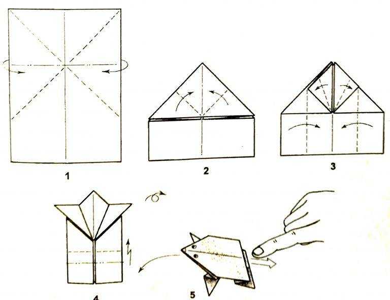 Поделка из листа а4: Оригами из А4 - схемы без ножниц и клея