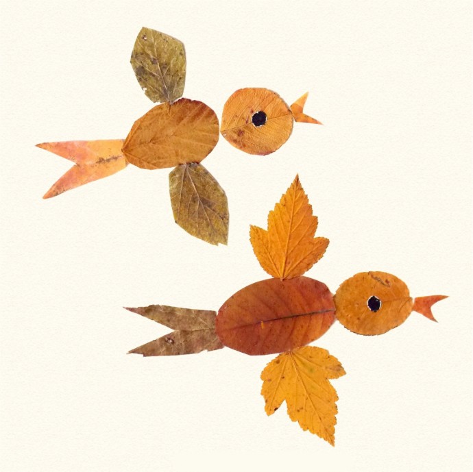 Поделки из листьев в доу: Поделки из осенних листьев в детский сад