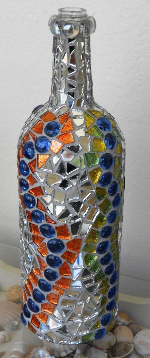 Поделки из стеклянных камушков: Взяла стеклянные камешки и сделала оригинальный декор. Декор своими руками.