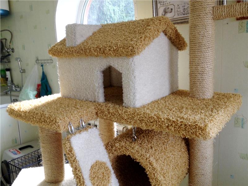 Как сделать кошке домик: своими руками, пошаговая инструкция, игровой комплекс в домашних условиях, из картона, когтеточка, примеры на фото