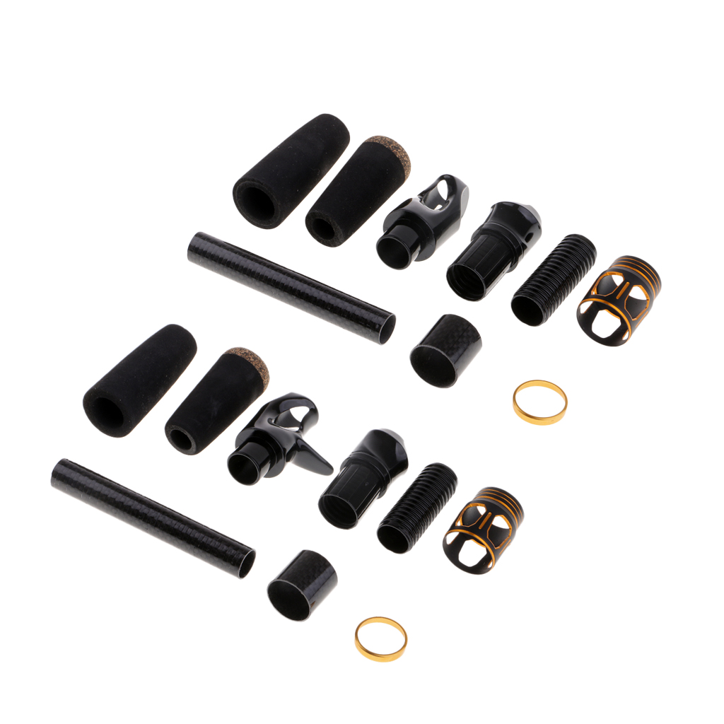 Black EVA Casting/Spinning DIY Tackle Fishing Rod Handle Grip with Reel Seat