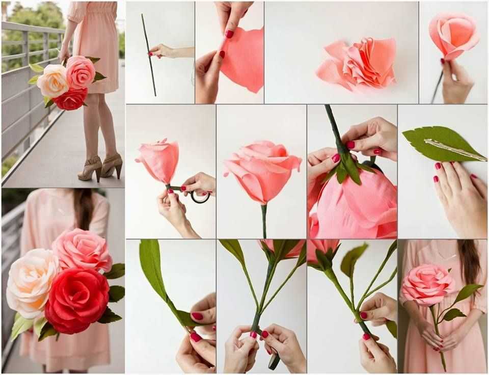 Як зробити квіти: Як зробити тюльпан з паперу своїми руками легко і просто Подарунок мамі на 8 березня - YouTube