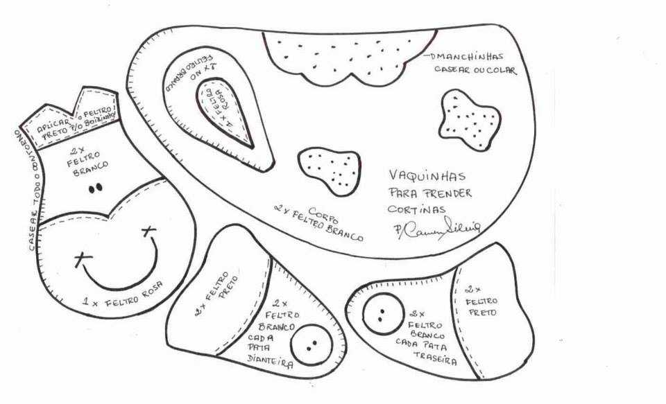 Выкройка из фетра корова: Бык из фетра своими руками с выкройками, как сшить символ 2021 года из фетра