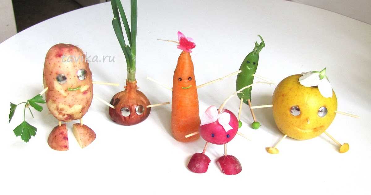 Поделки из овощей и фруктов для сада: Поделки из овощей и фруктов (160 фото)