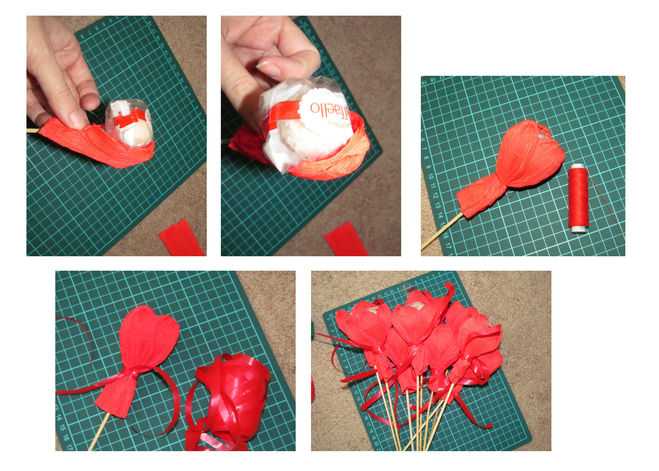Букет из конфет своими руками розы пошаговое фото: Букет из конфет своими руками: пошагово с фото