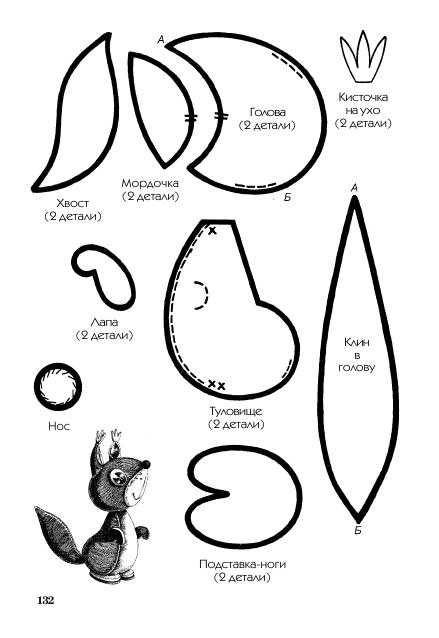 Выкройка из фетра белочка: Белка из фетра: выкройка и мастер-класс