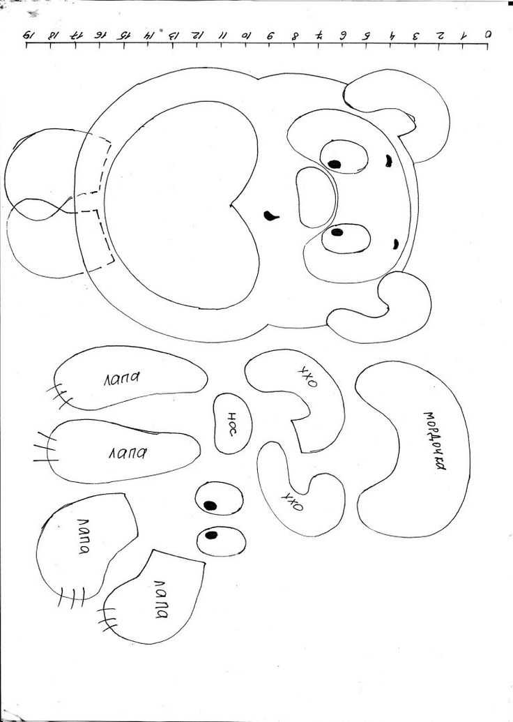 Выкройка винни пух из фетра: Игрушки Винни Пух и Пятачок из фетра + выкройка
