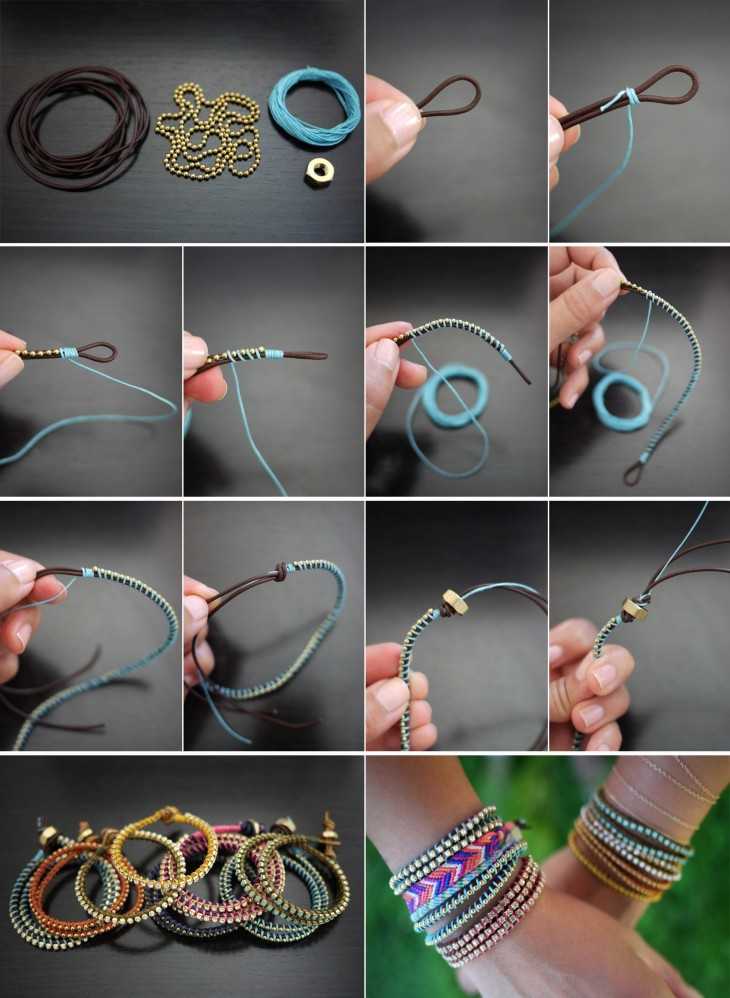 Как сделать браслет в домашних условиях своими руками: делаем браслеты из бисера и других подручных материалов