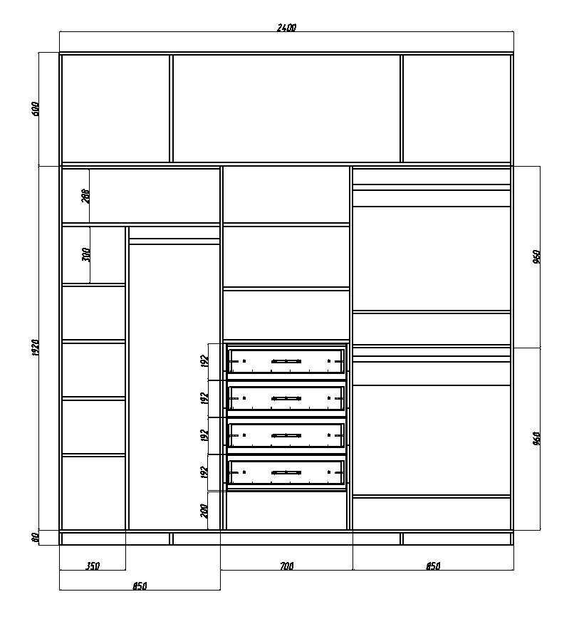 Чертежи шкафов: Шкаф купе чертежи с размерами своими руками