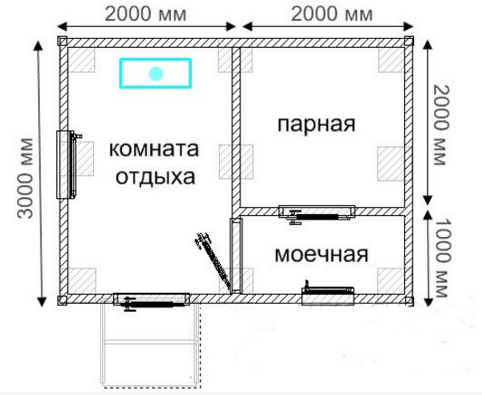 Баня 3х4 своими руками из бруса: Проекты бань из бруса 3х4