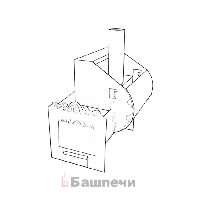 Печь банная чертежи: Чертежи печи для бани из металла