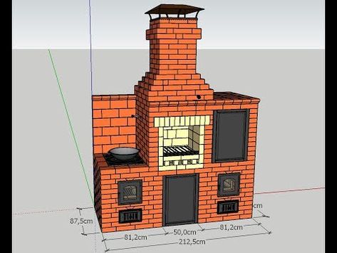 Прядовка оригинального барбекю для сада: Барбекю из кирпича: чертежи и фотографии