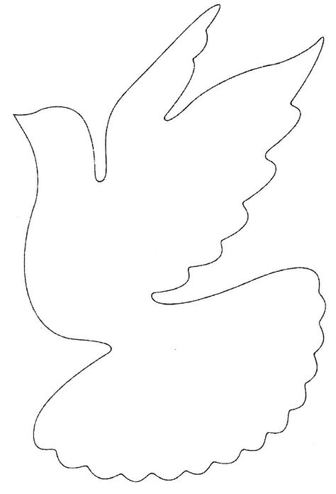 Голуби шаблоны для вырезания распечатать: Трафарет голубя для вырезания из бумаги