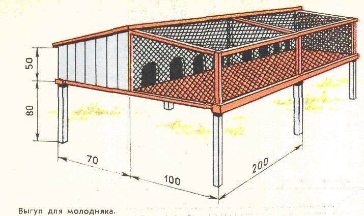 Как сделать крольчатник своими руками схема простая: Как сделать крольчатник своими руками — схема, размеры, фото