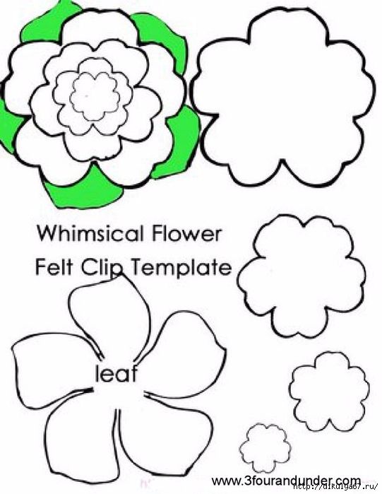 Из фетра цветы выкройка: Цветы из фетра своими руками 15 мастер классов + шаблоны с выкройками.