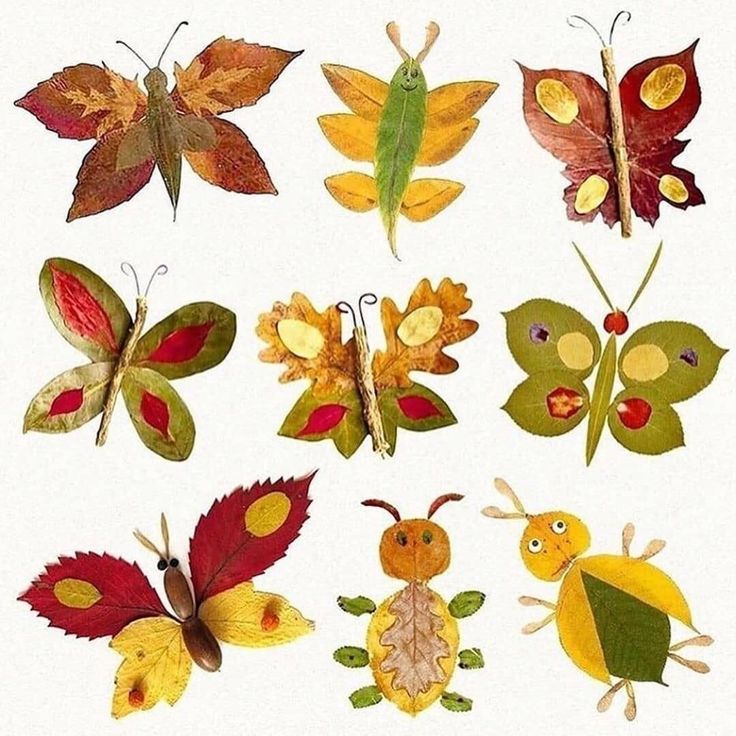 Поделка из листьев осень: Поделки из листьев - 100 фото лучших идей подделок из сухих осенних листьев