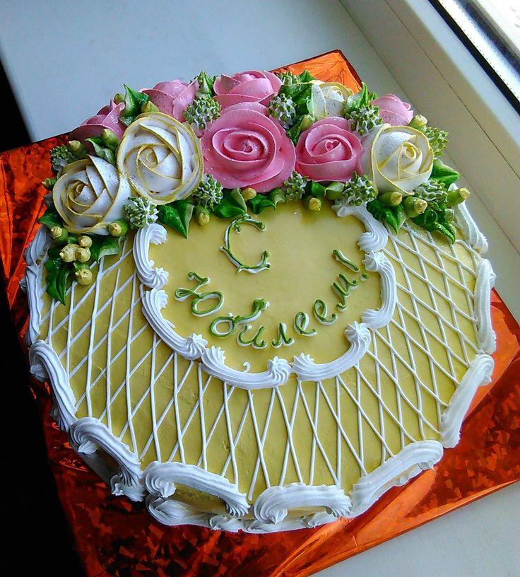 Красиво оформленные торты: Идеи украшения торта (52 фото)