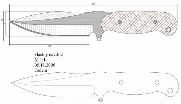 Эскиз для изготовления ножей: Более 800 чертежей и эскизов ножей