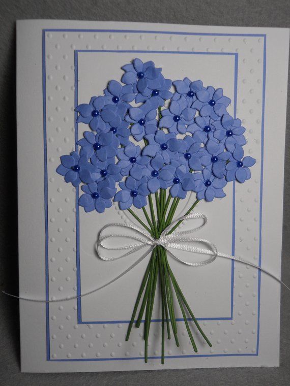 Открытка своими руками цветы внутри: Как сделать объемную 3D открытку с пышными цветами
