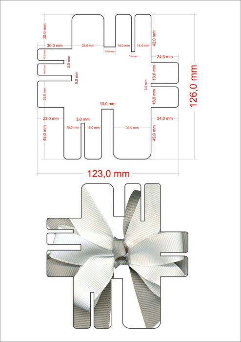 Заготовка из картона для бантиков из лент: Как сделать бантик из ленты своими руками