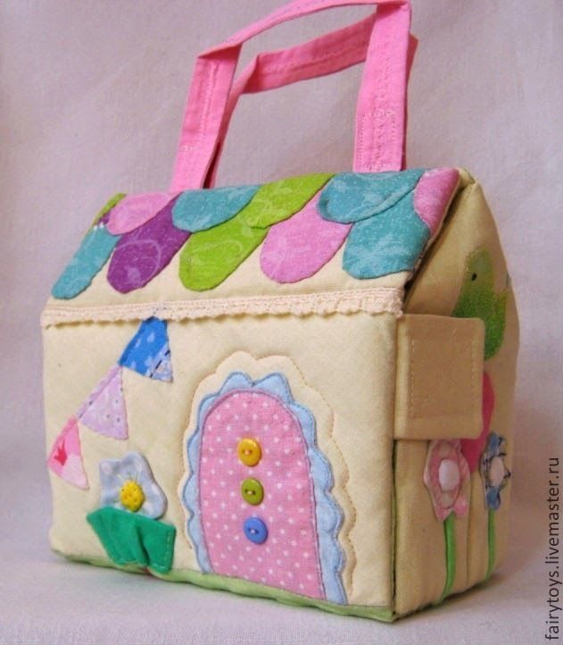 Кукольный домик из ткани: Кукольный домик из фетра – Купить или заказать на Ярмарке Мастеров