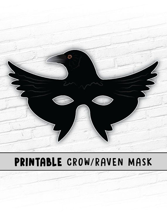 Маска ворона на голову распечатать: Шаблон маски вороны на голову из бумаги: скачать и распечатать бесплатно