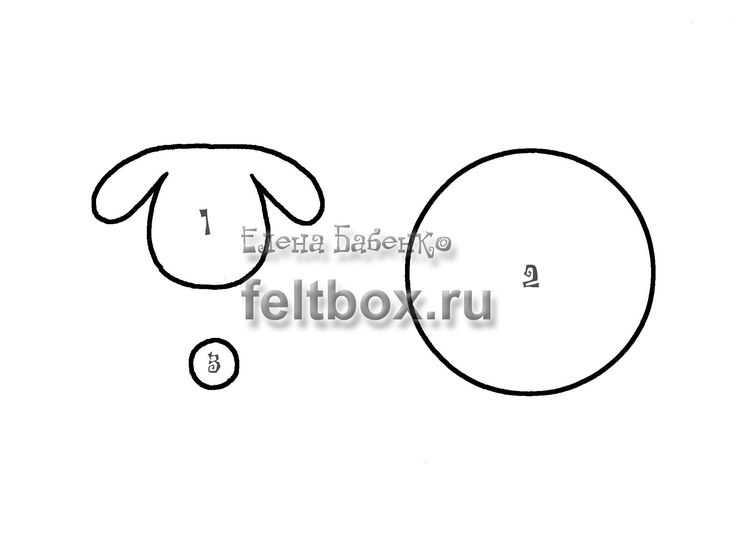 Выкройка овечка из фетра: Выкройка игрушки: Овечка из фетра