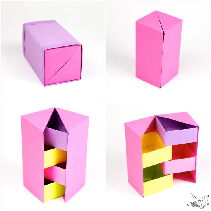 Поделки коробка из бумаги: Как сделать коробку из бумаги. Оригами коробочка. Бумажные поделки для детей своими руками без клея - YouTube