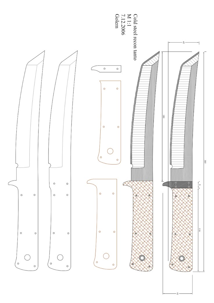 Чертеж танто: Японский нож танто своими руками: чертежи и пошаговая инструкция